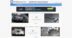 Desktop Screenshot of 370zexhaust.com