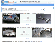 Tablet Screenshot of 370zexhaust.com